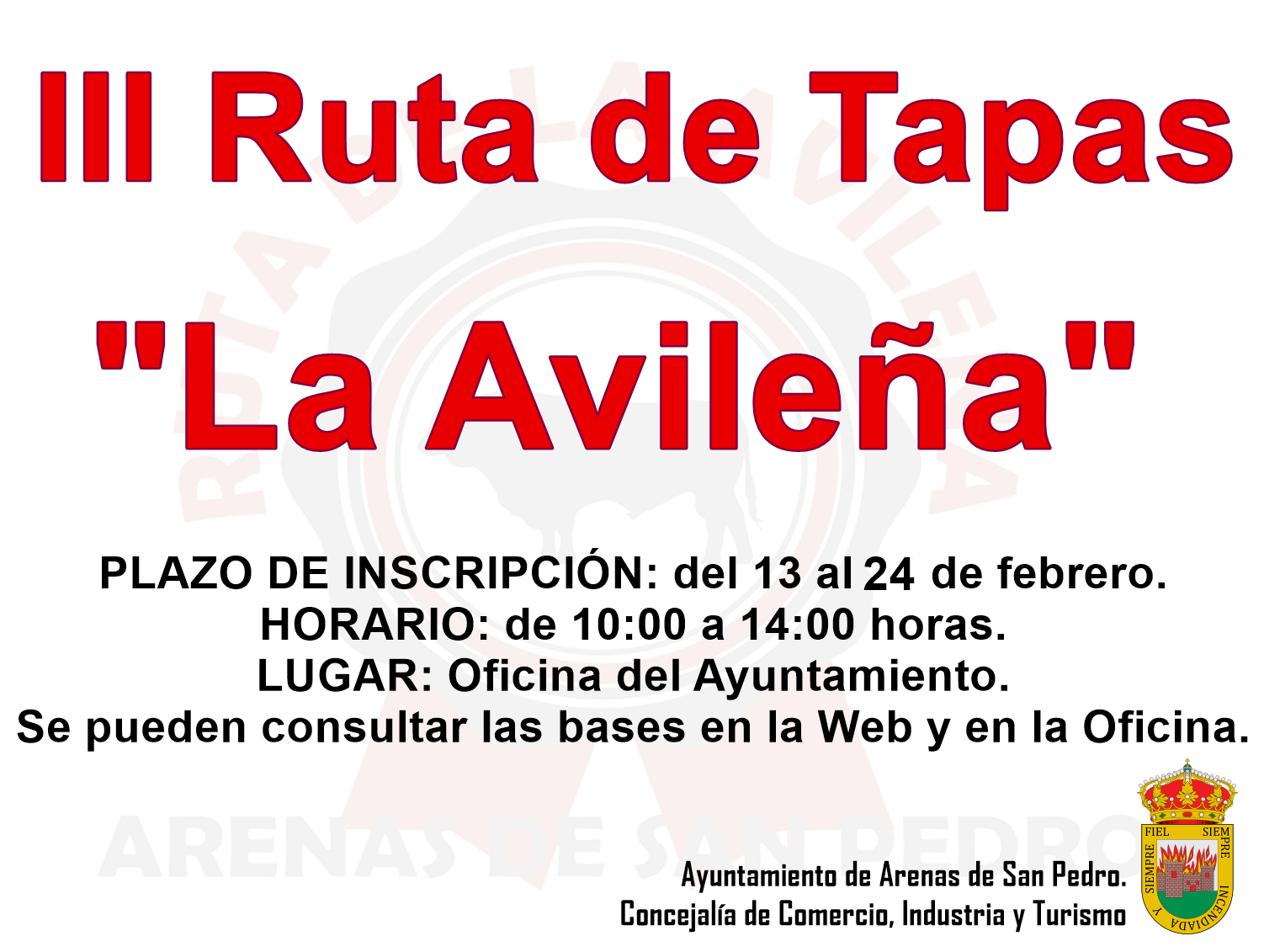 III Ruta Tapas Arenas de San Pedro